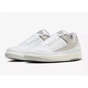Air Jordan 2 Retro Low Python White Cement Gray Sand Drift DV9956-100 Mens Sz 10